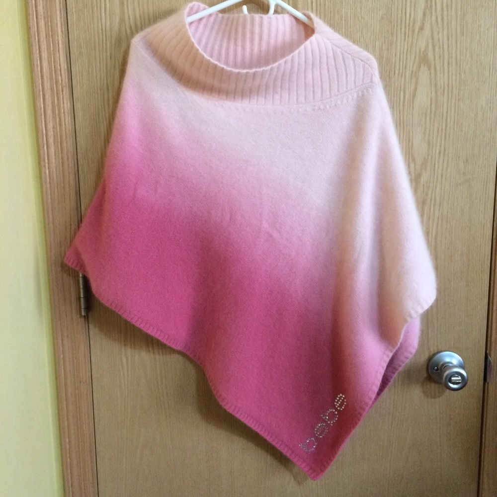 BEBE Ombré Angora Blend Poncho